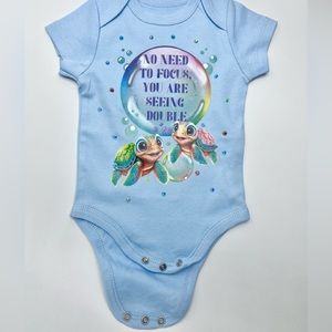 Set of 2 TurtleBop Onesies for TWIN girls